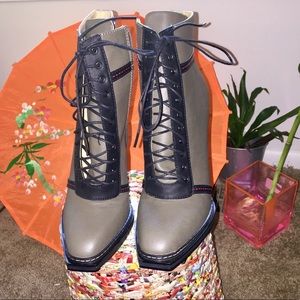 Gx by Gwen Stefani Lace Up Combat Bootie